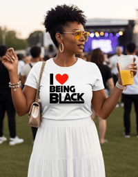 Image 2 of I LOVE Being Black Tee