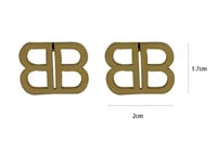 Image 3 of Classy Gold BB Earrings 