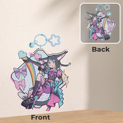 Image of Koru Pride Glitter Keychain