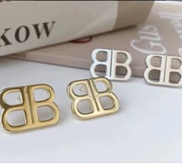 Image 1 of Classy Gold BB Earrings 