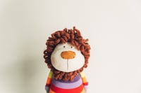 Image 2 of Lee - Sculpted Sock Lion, weighted