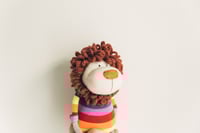 Image 1 of Lee - Sculpted Sock Lion, weighted