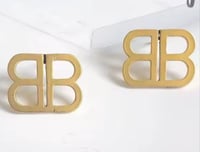 Image 2 of Classy Gold BB Earrings 
