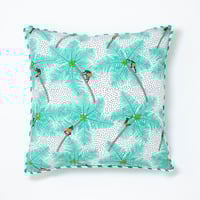 Image 1 of Cushion - Mint Coconut Palm Print