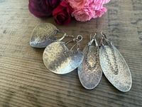 Image 5 of Solid Sterling Silver Large Statement Petals earrings / n35
