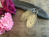 Image 13 of Solid Sterling Silver Large Statement Petals earrings / n35