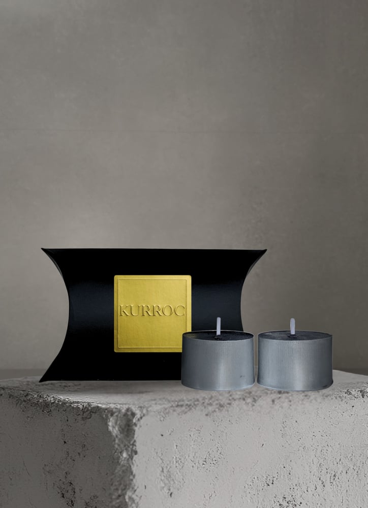 Image of Black Vanilla Tea Light Duo