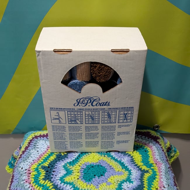 Vntg J. & P. Coats Horse Latch Hook Rug Kit