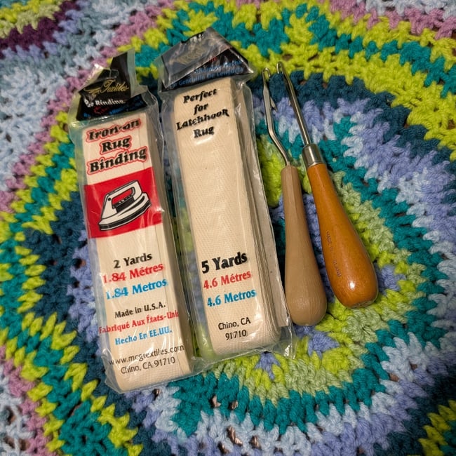 Vntg J. & P. Coats Horse Latch Hook Rug Kit