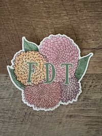 Image 1 of FDT floral sticker