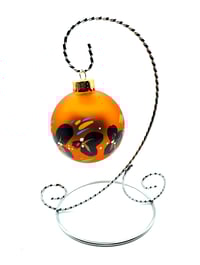 Matte Orange with Black Copper and Aqua