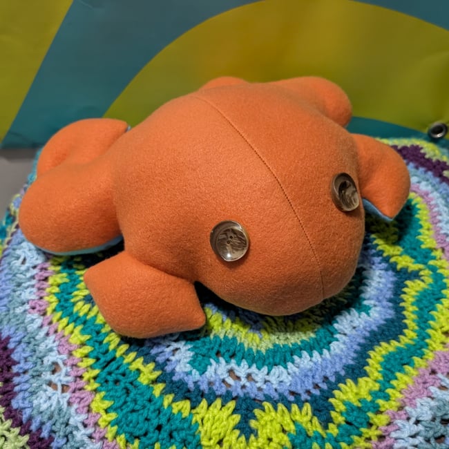 Handmade Plush Frogs