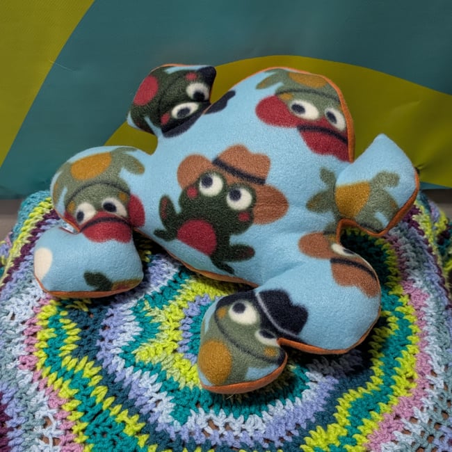 Handmade Plush Frogs