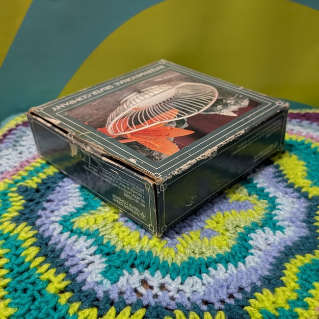 Vntg International Silver Company Silver-plated Heart Shaped Wire Basket IOB