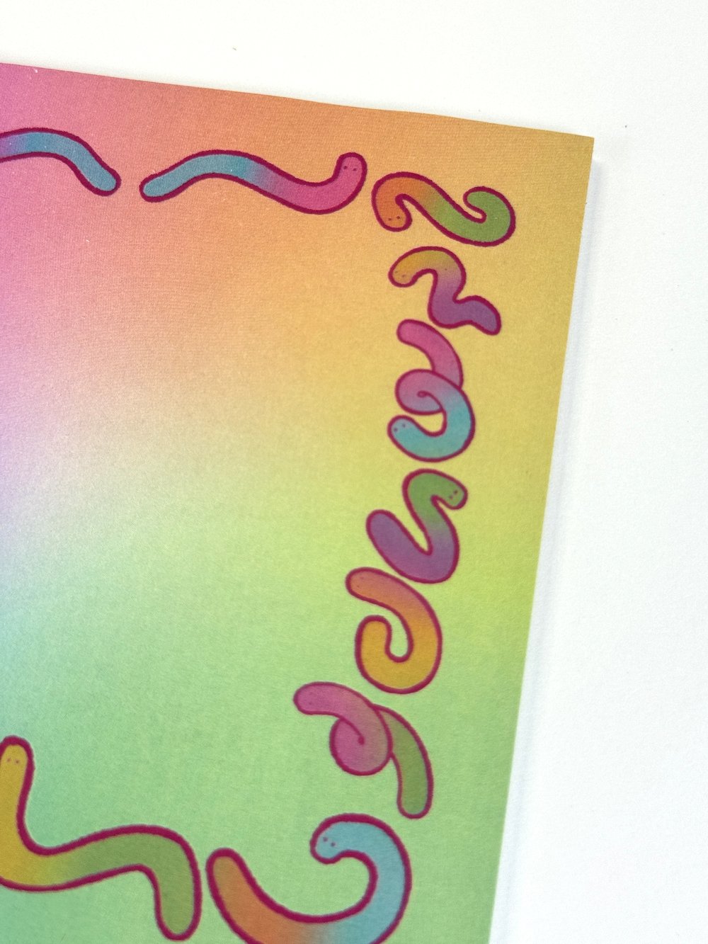 Image of Gummy Worm Sticky Notes