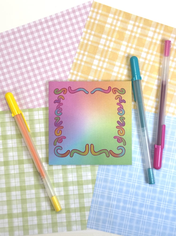 Image of Gummy Worm Sticky Notes