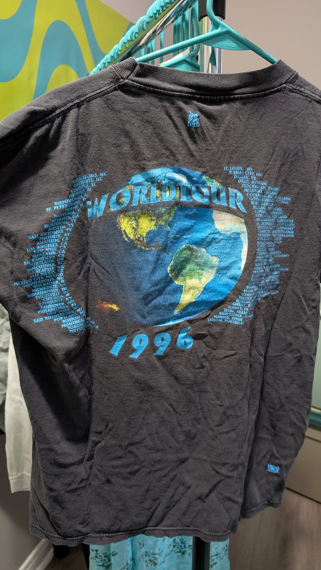 Vntg 1996 AC/DC Ballbreaker World Tour Concert T-Shirt Sz L