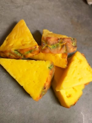 Image of Pineapple embeds/  Pineapple wax melts/ food wax melts/ fake food wax melts/ pineapple slice wax ...