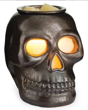 Image of Skull wax warmer/ Halloween Wax Warmer/ Wax warmer/Halloween decor/Skeleton decor/ Witchy Decor/S...