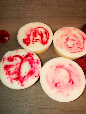 Image of Strawberry Cheesecake wax melt/ bakery scented wax melt/ fake food/ food scented wax melts/ highl...