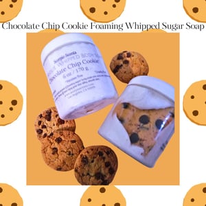 Image of Chocolate Chip Cookie Whipped Soap/ Foaming Sugar Scrub/ Whipped soap/ Cookie Sugar scrub/ Cookie...