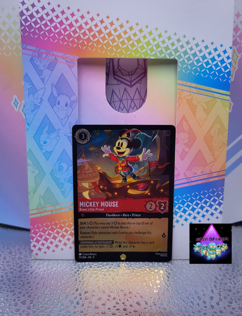 Image of Mickey Mouse Brave Little Prince Legendary Cold Foil NM