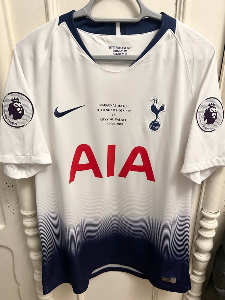 Image of Tottenham Hotspur “SON 7” 2018/19 Inaugural Home Shirt + PL patches (L)