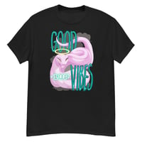 Image 1 of Men's classic tee - Good Vibes w/ Snake (Front)