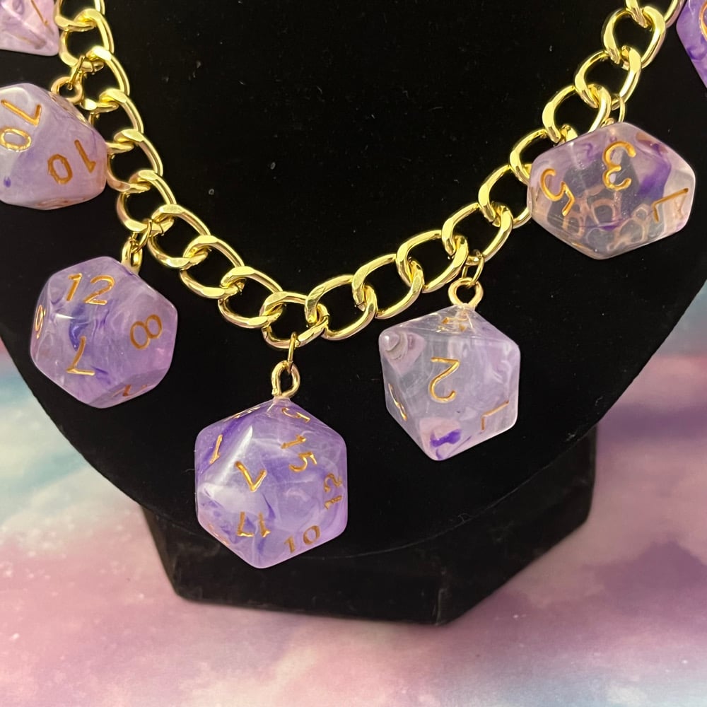 Image of DND Dice Set Necklace