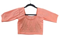 Image 1 of Heena Pink Blouse_Premium Quality Stonework Stretchable Blouse
