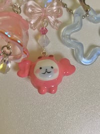 Image 4 of crab x seal clay keychain