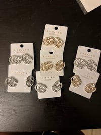 Image 1 of Copy of Inspired GG Studded Earrings 