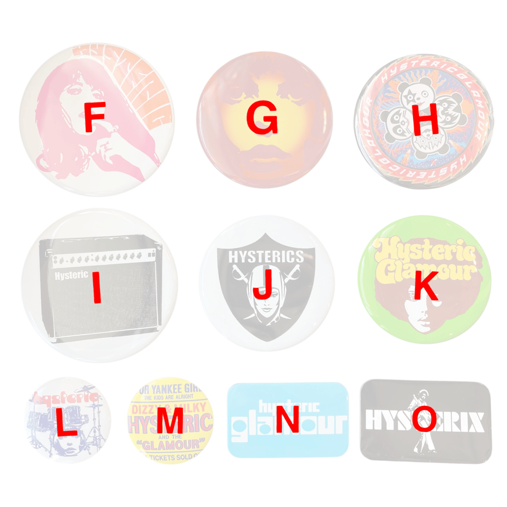 hysteric glamour pins