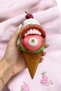 Image 2 of Ice Cream Cone – Realistic and Pop Surrealist Sculpture – Strange & Unique Art