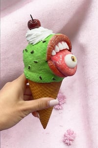 Image 3 of Ice Cream Cone – Realistic and Pop Surrealist Sculpture – Strange & Unique Art