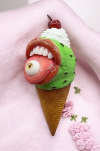 Image 4 of Ice Cream Cone – Realistic and Pop Surrealist Sculpture – Strange & Unique Art