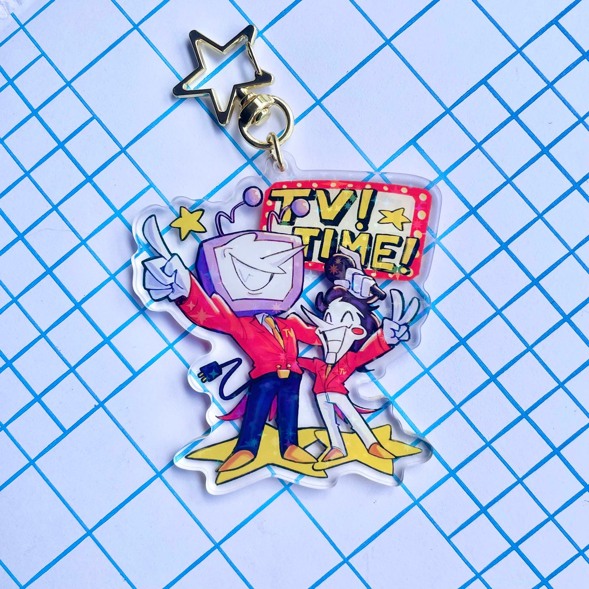 spamtenna deltarune tv time! 3" keychain | gooseinsoup