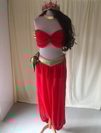 Image 3 of Arabian Princess Cosplay Costume – Red & Gold – Made to Measure
