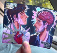 Image 1 of house's head/wilson's heart foil prints