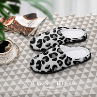 Image 8 of Koffee Slippers N' Kreme Leopard Chic Cotton Slippers for Women