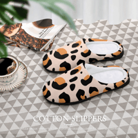Image 20 of Koffee Slippers N' Kreme Leopard Chic Cotton Slippers for Women