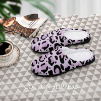 Image 4 of Koffee Slippers N' Kreme Leopard Chic Cotton Slippers for Women
