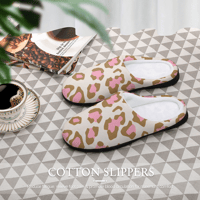 Image 16 of Koffee Slippers N' Kreme Leopard Chic Cotton Slippers for Women