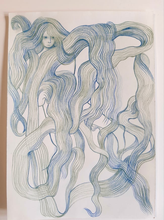 Nereid ~ Original drawing 