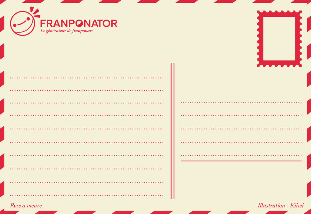 Image of Rose a meure