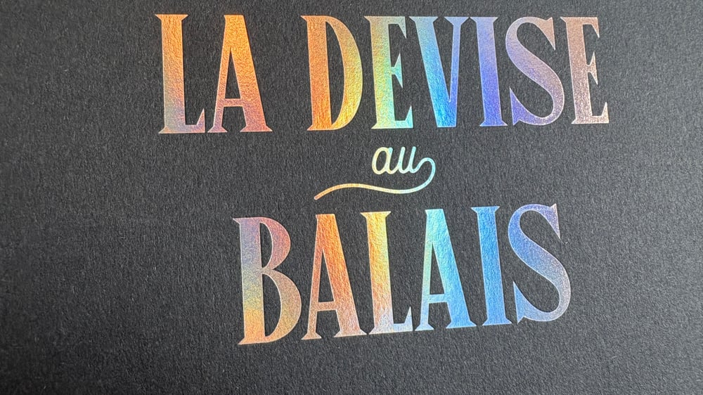 Image of La devise au balais