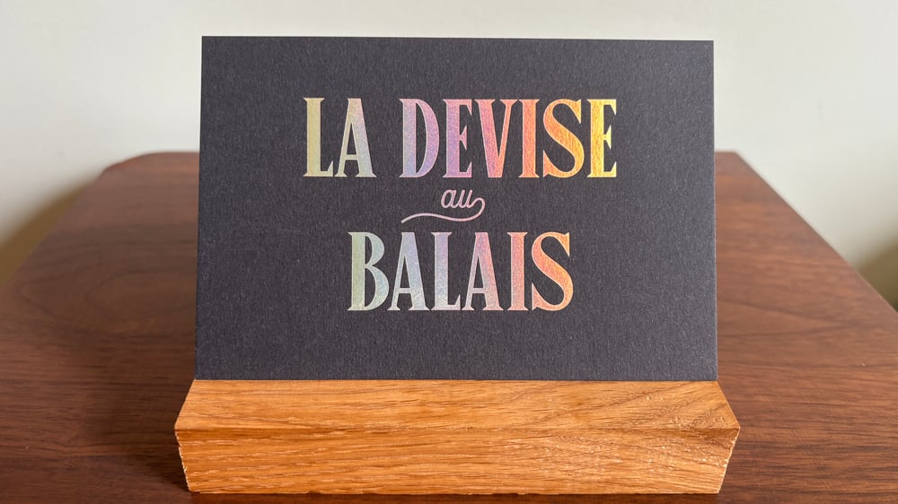 Image of La devise au balais
