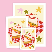 Image 2 of Print . Grilled cheese