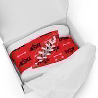 Image 1 of Men’s Red DOF high top canvas shoes