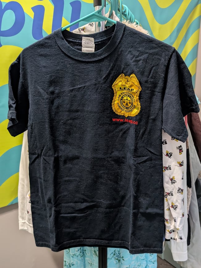 LEAP Law Enforcement Against Prohibition T-Shirt Sz S